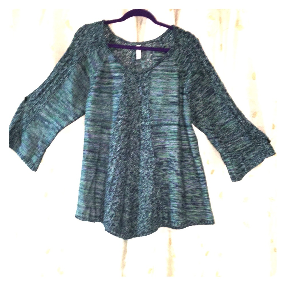 Flared sweater